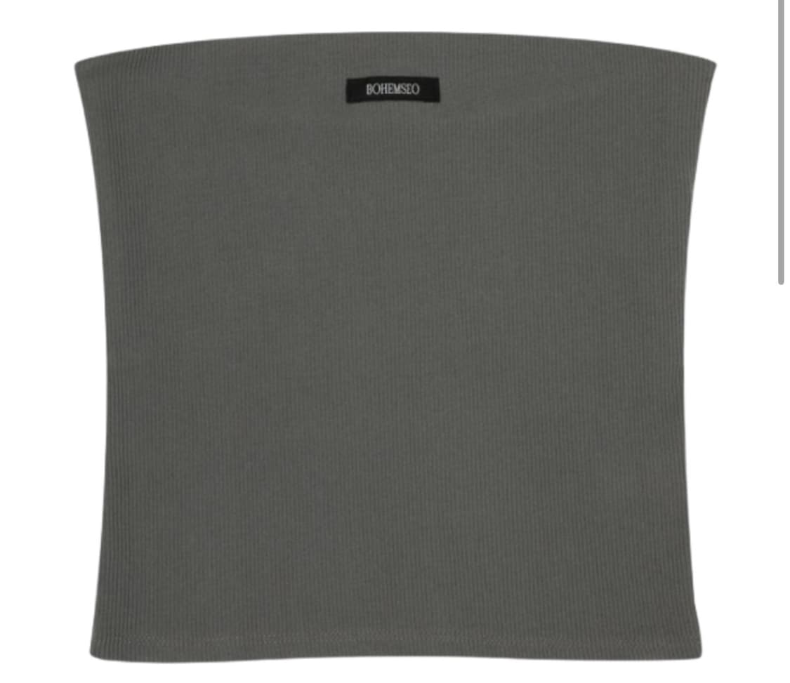 보헤미안 서울 베이직 튜브 탑 카키 상품이미지1