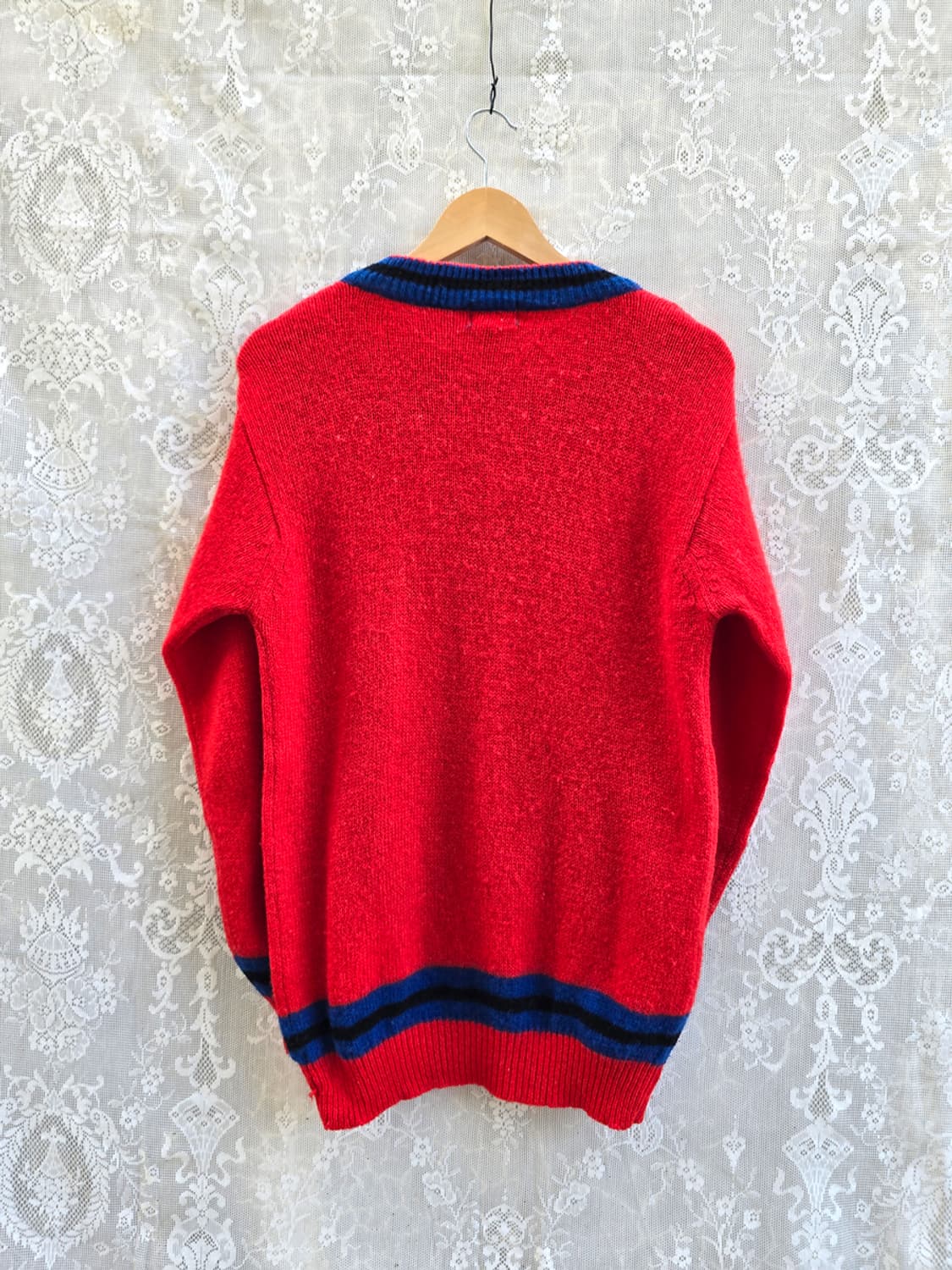 80s 라코스테 셔틀랜드 울 니트 (made in italy) 상품이미지6