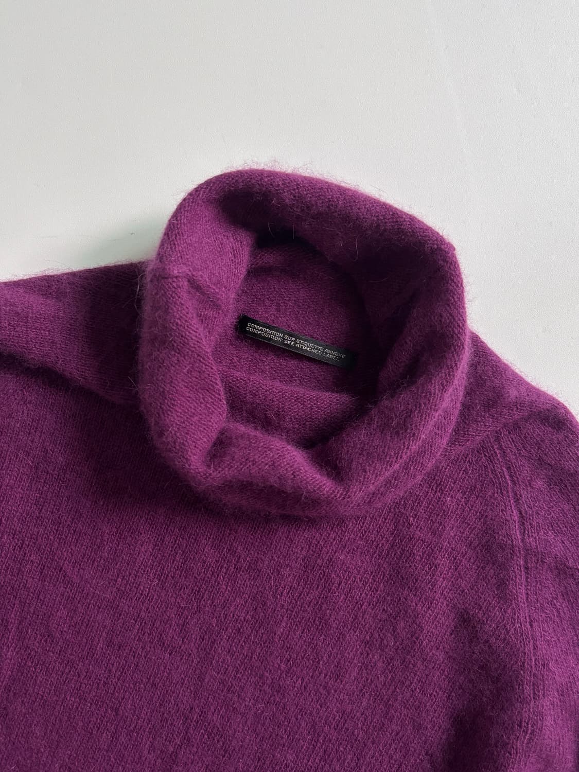 Y’s 요지야마모토 퍼플 터틀넥 니트 상품이미지7