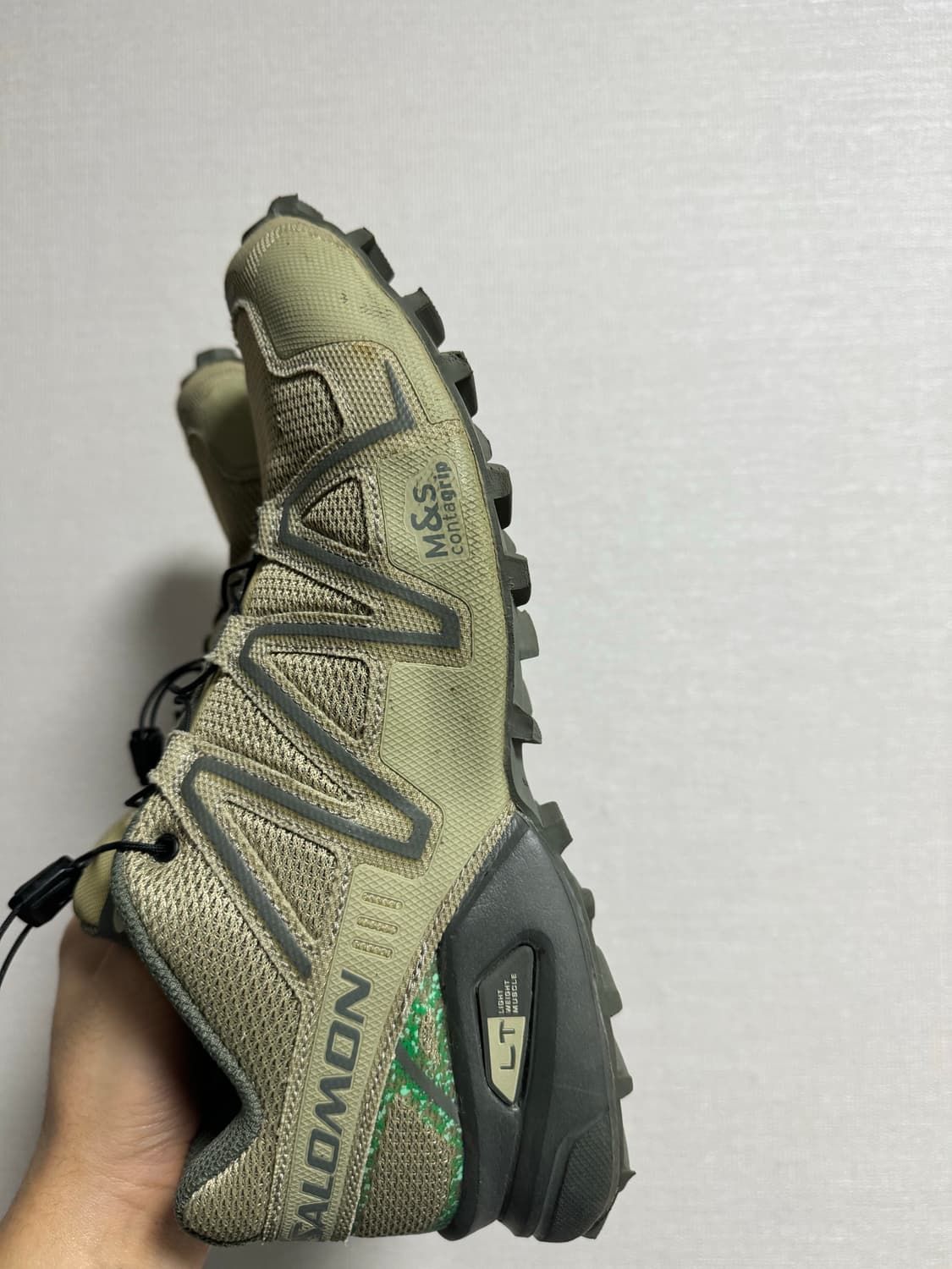 살로몬 스피드크로스3 마인드풀 그레이그린 270 상품이미지2