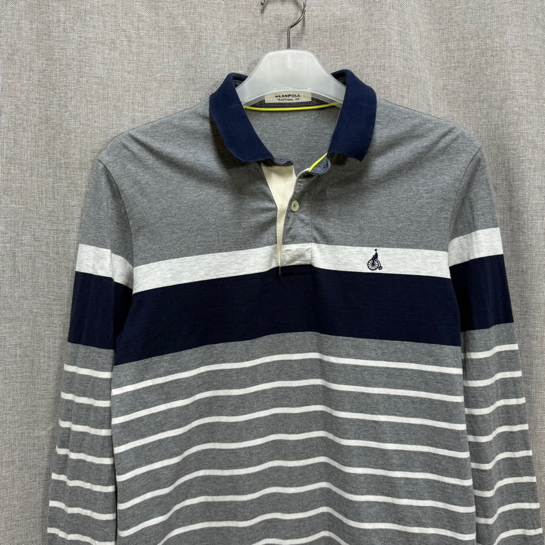 [105] 빈폴 스트라이프 코튼 긴팔 카라티 상품이미지3