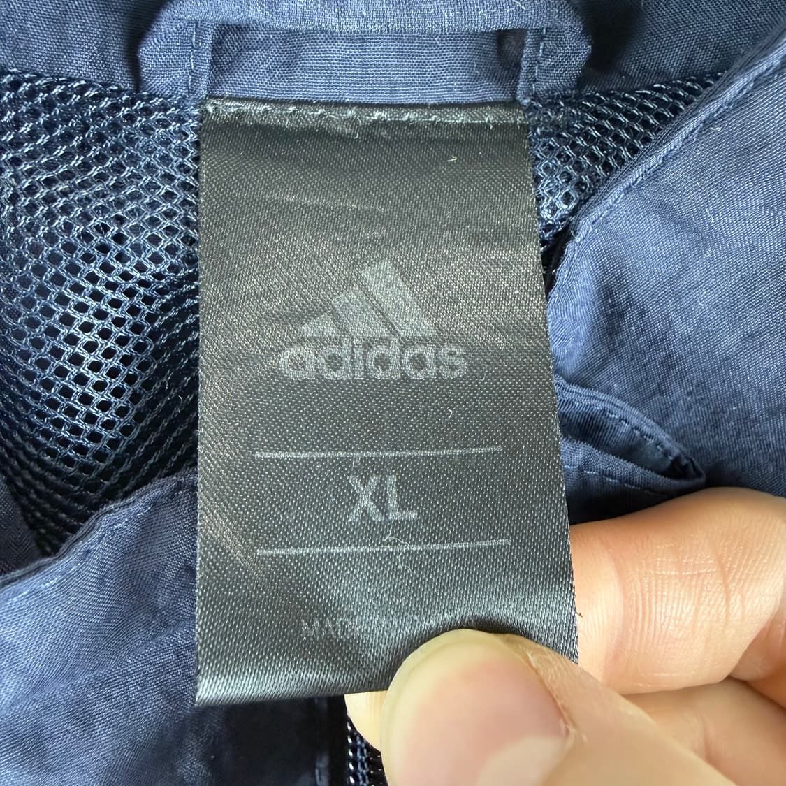 (무료배송)XL) 아디다스 올드스쿨 풋볼 트랙 우븐 자켓 네이비 상품이미지3