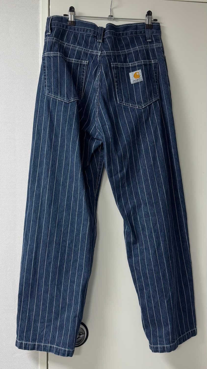 칼하트 WIP 올리언 스트라이프 팬츠 블루 상품이미지2