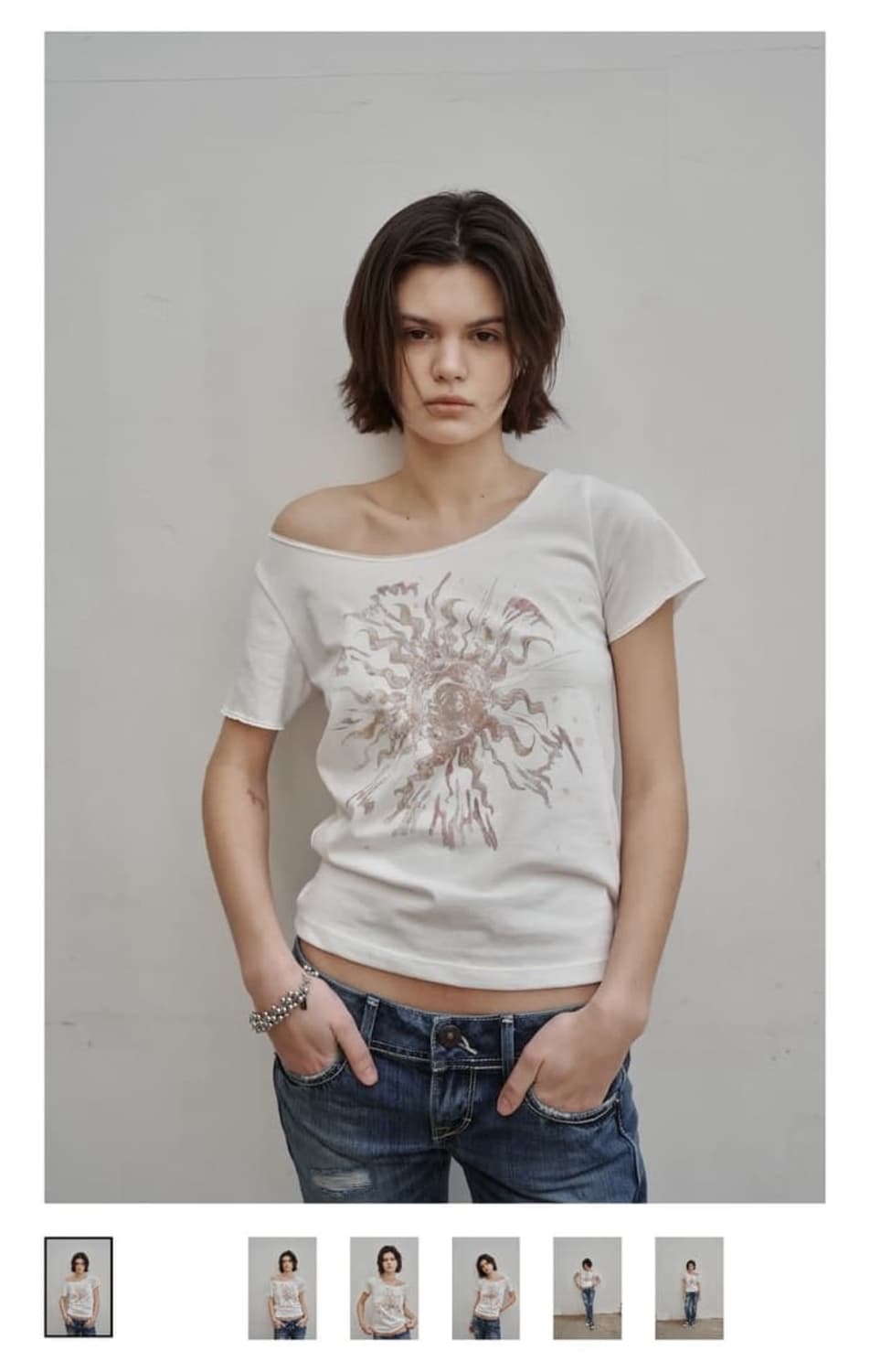 세틀포문 오프숄더 티셔츠 상품이미지1