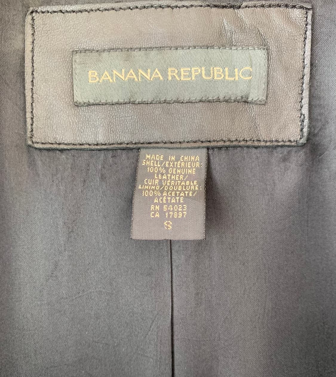 바나나리퍼블릭 램스레더 카코트 블랙 상품이미지6