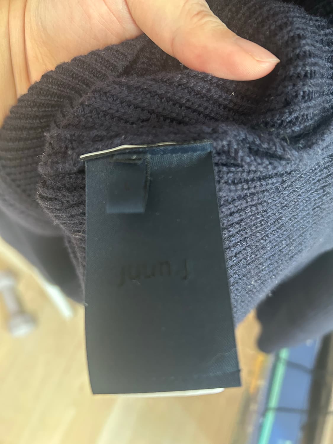 25FW 준지 하프집업니트 네이비(L) 상품이미지9