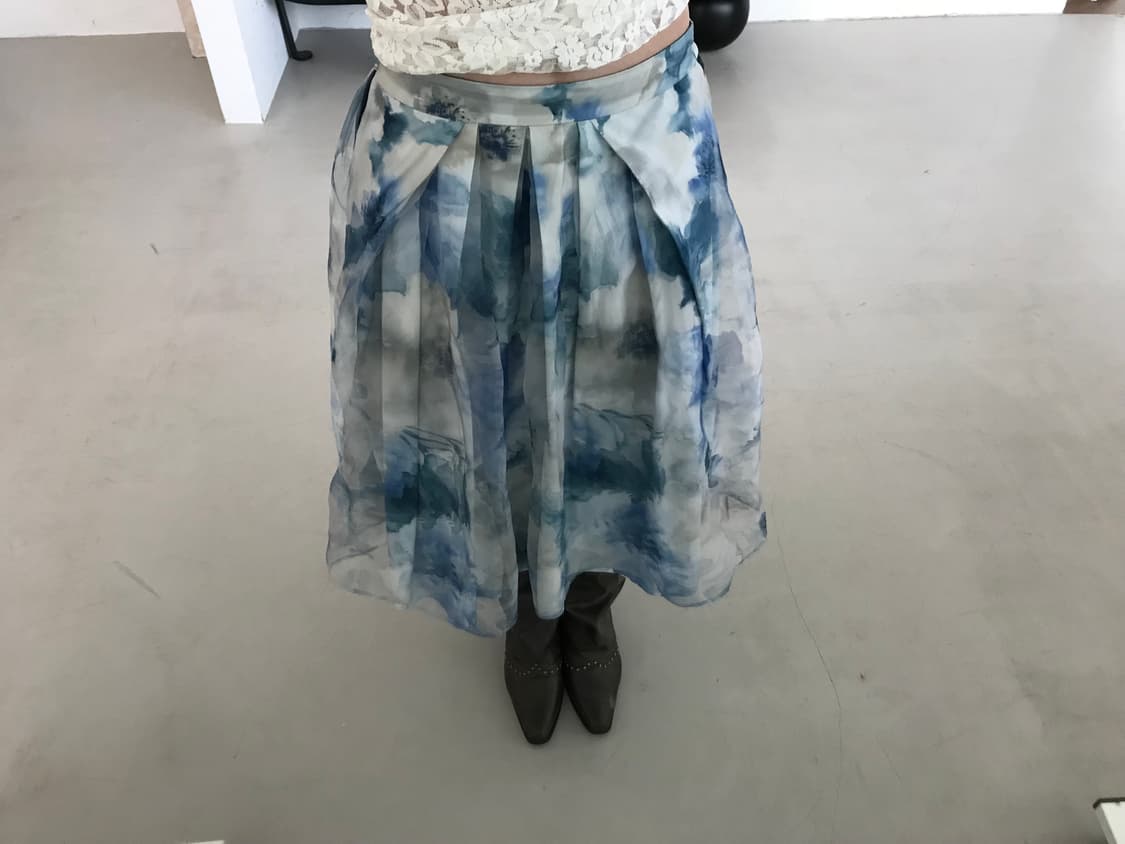 vintage pattern skirt 상품이미지2
