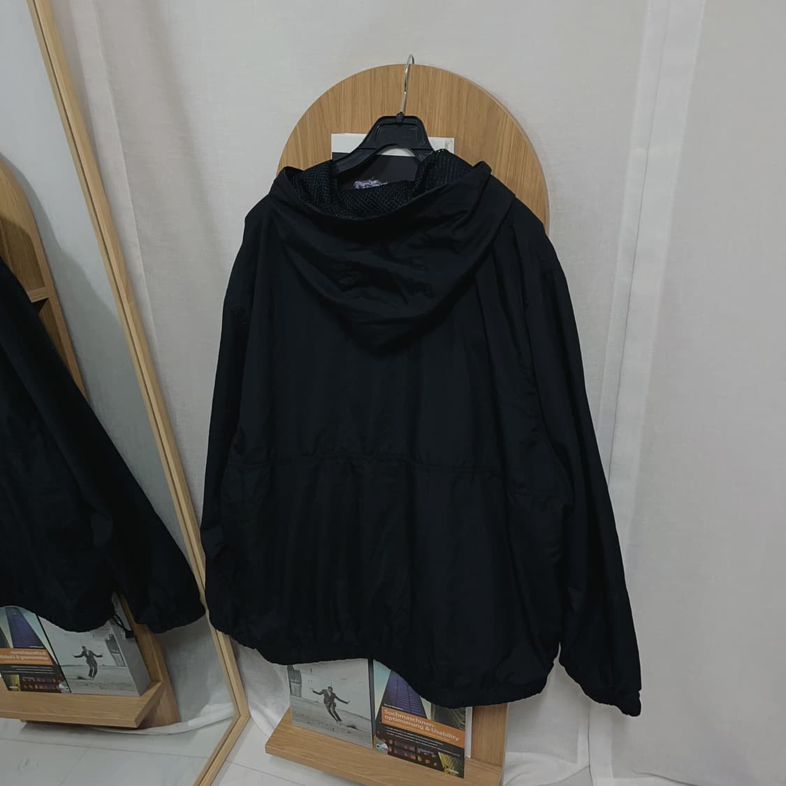 [정품] 조던 블랙 메쉬 캥거루주머니 아노락 [ 4XL ] 상품이미지5