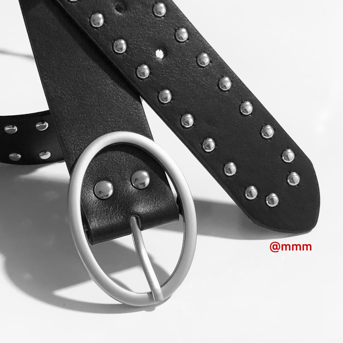 [Unisex] 원버클 2스터드 레더 벨트 상품이미지6