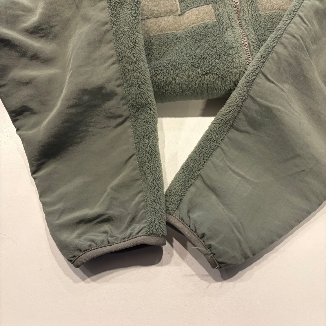 [S] 미군 아미 카키색 플리스 후리스 자켓 집업 D800 상품이미지7
