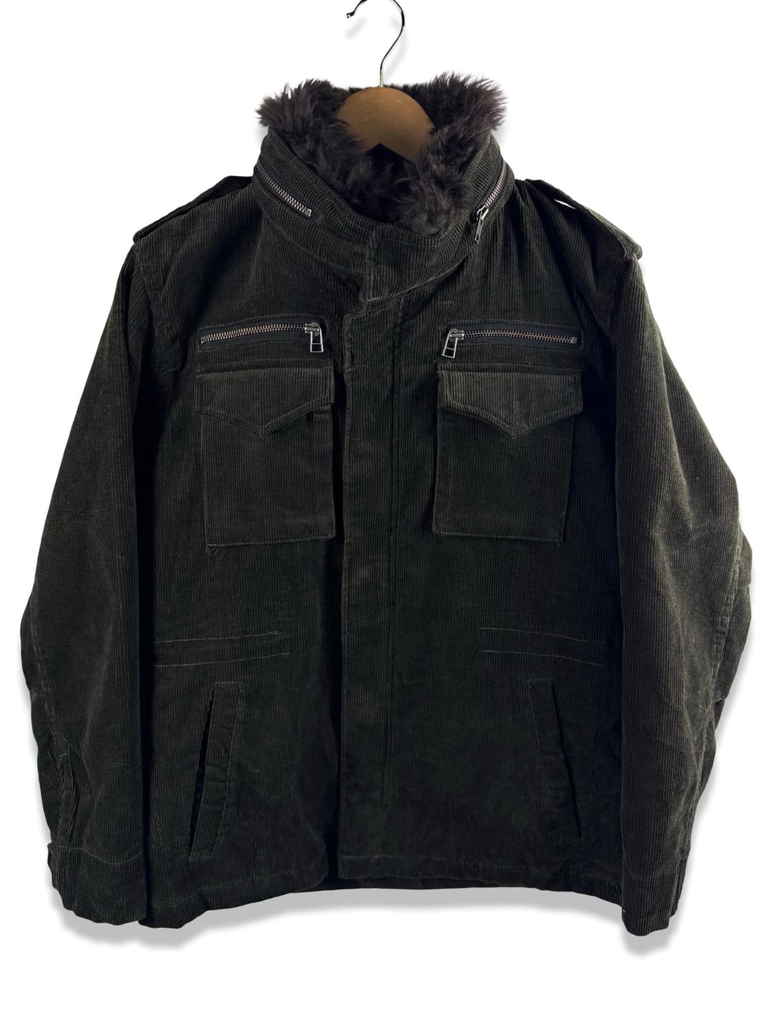 JPN 퍼카라 코듀로이 카키 자켓2353 상품이미지1