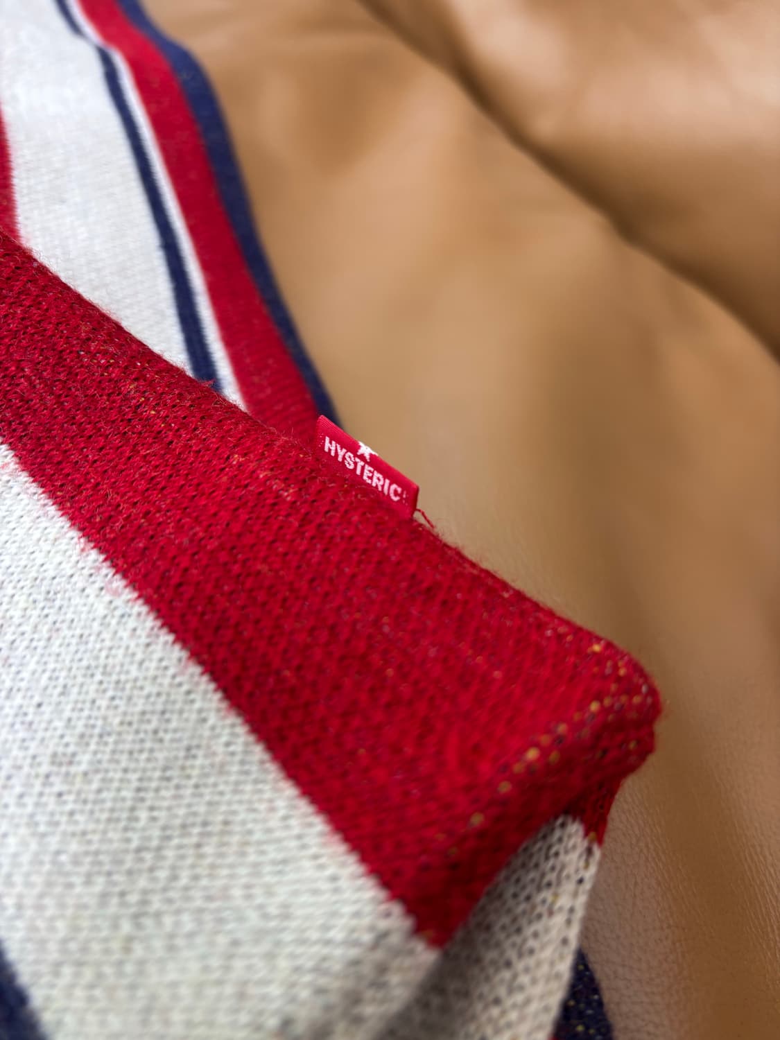 히스테릭글래머 머플러 목도리 걸 스트라이프 로고 상품이미지6