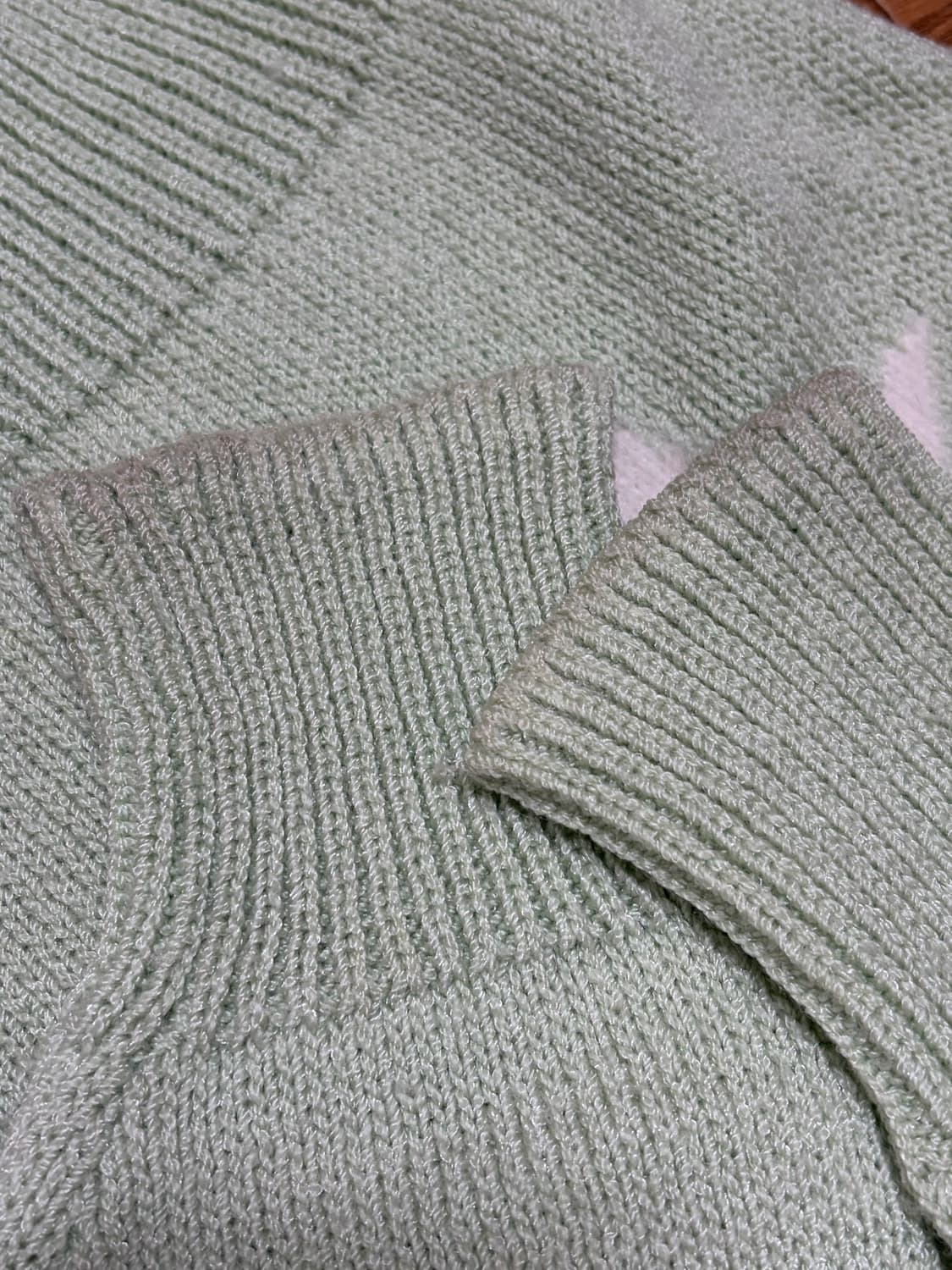 빈티지 꾸레쥬 별 파스텔 메론니트 상품이미지6