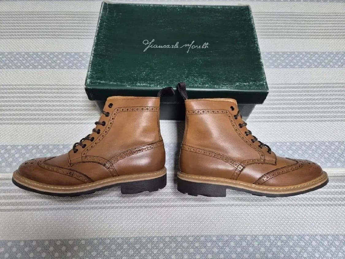 (새상품) 장까를로 모렐리 윙팁 부츠 270사이즈 상품이미지2