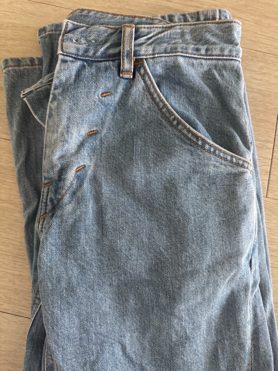 누마레EE 벨티드 데님 팬츠 상품이미지3