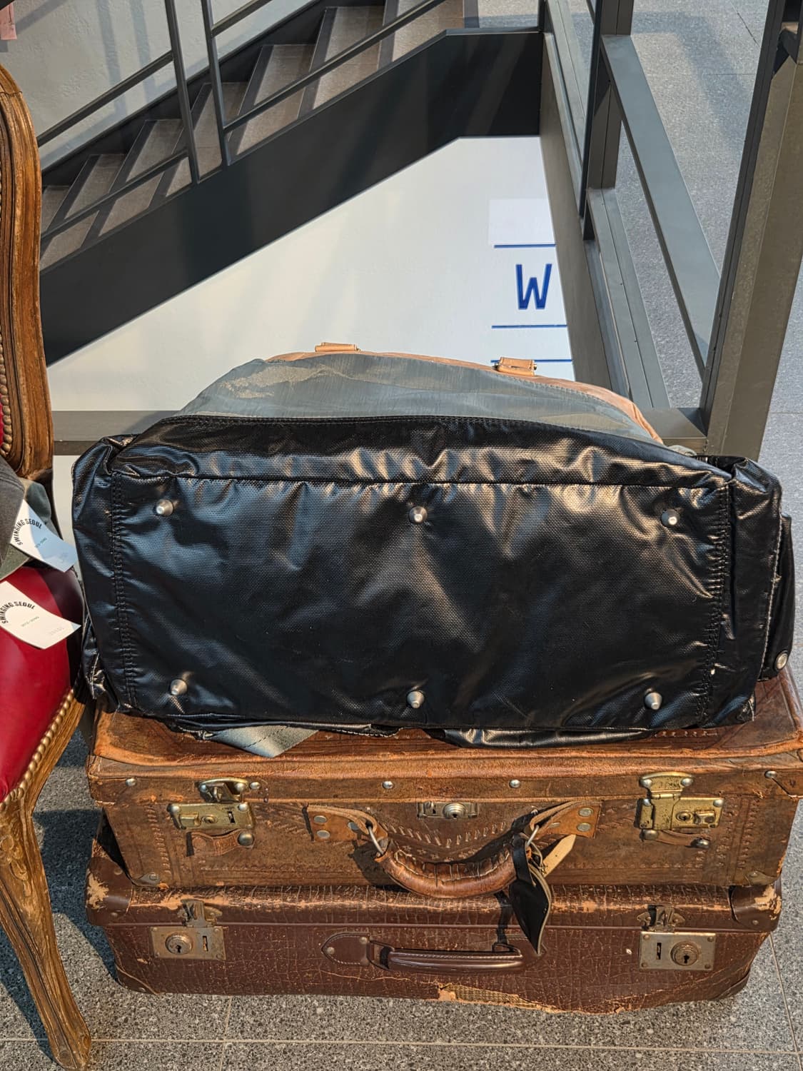 Diesel 디젤 베이지 그레이 빅 토트백 상품이미지10