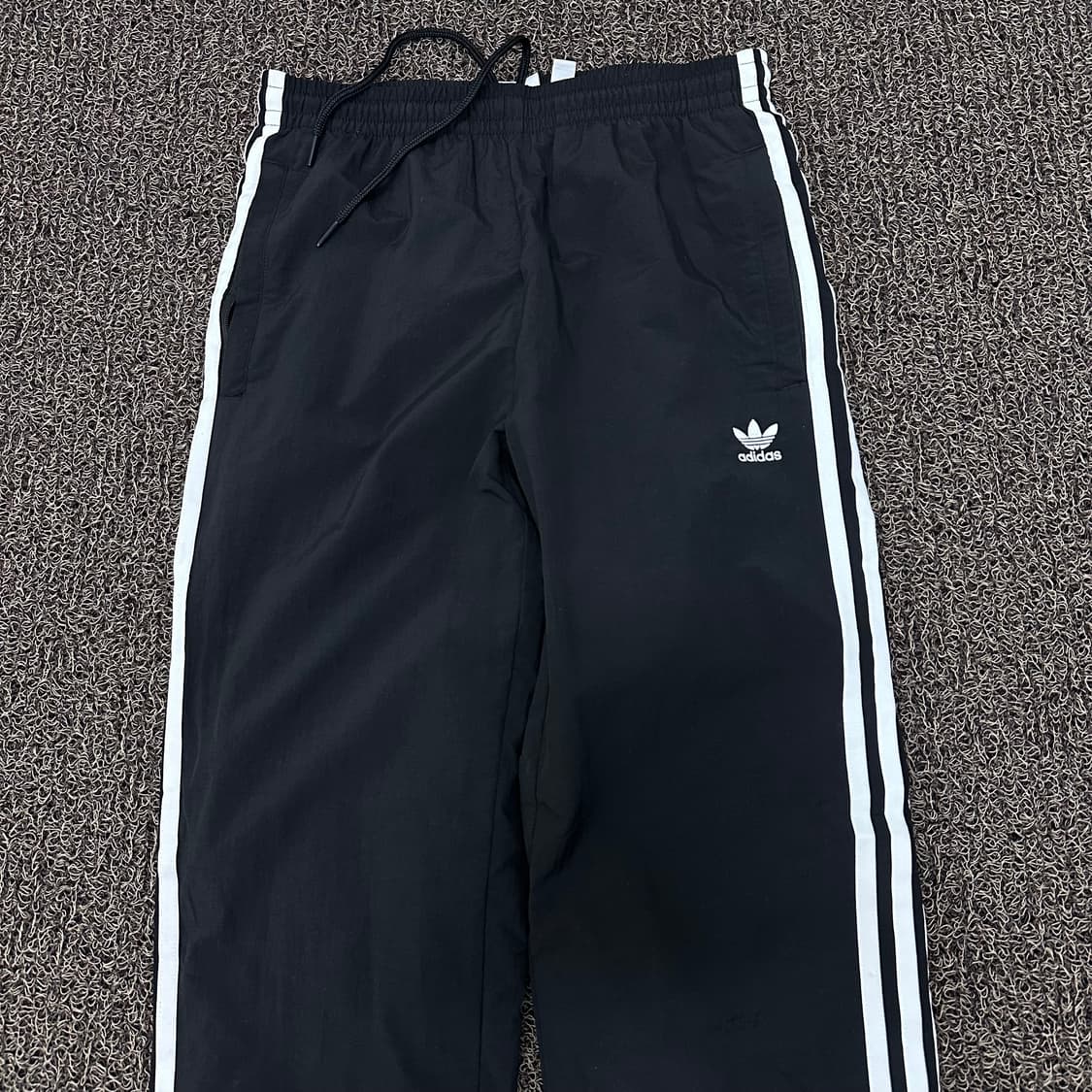 아디다스 여성 나일론 바스락 추리닝 바지 블랙 XS 상품이미지3