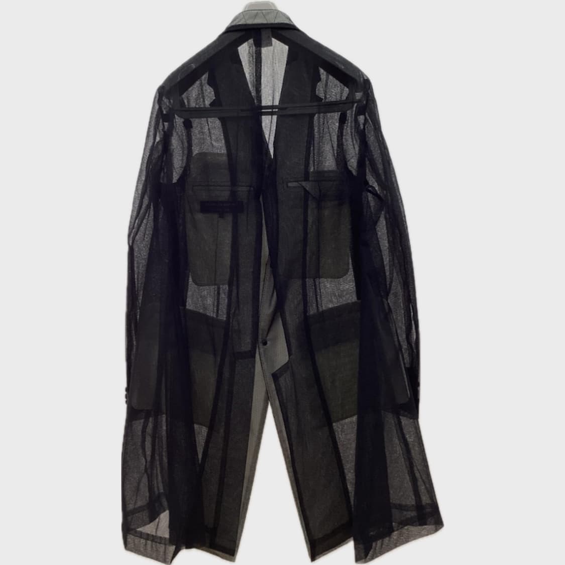 (택있음)25ss 꼼데가르송 옴므플러스 튤 자켓 m(시착 1회) 상품이미지5