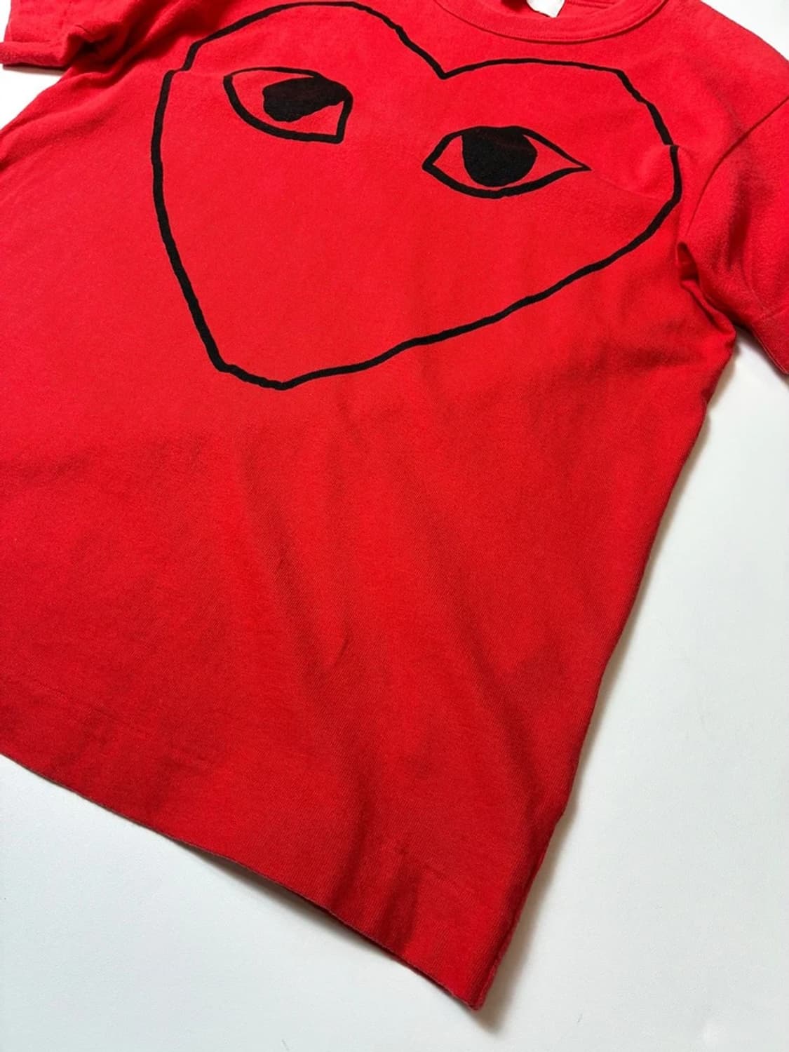 꼼데가르송 10's 라인 하트 반팔 티셔츠 PN8574 상품이미지3