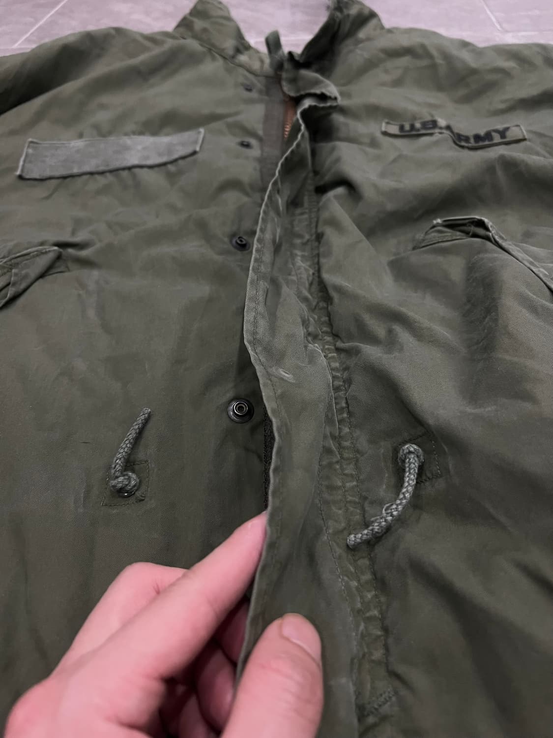 (M) M65 피쉬테일 오리지널 개파카 상품이미지7