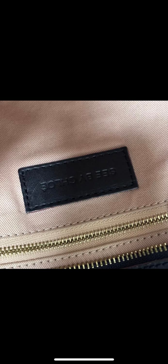 SEE BY CHLOE 프린지 블랙 가죽 토트백 끌로에  상품이미지4