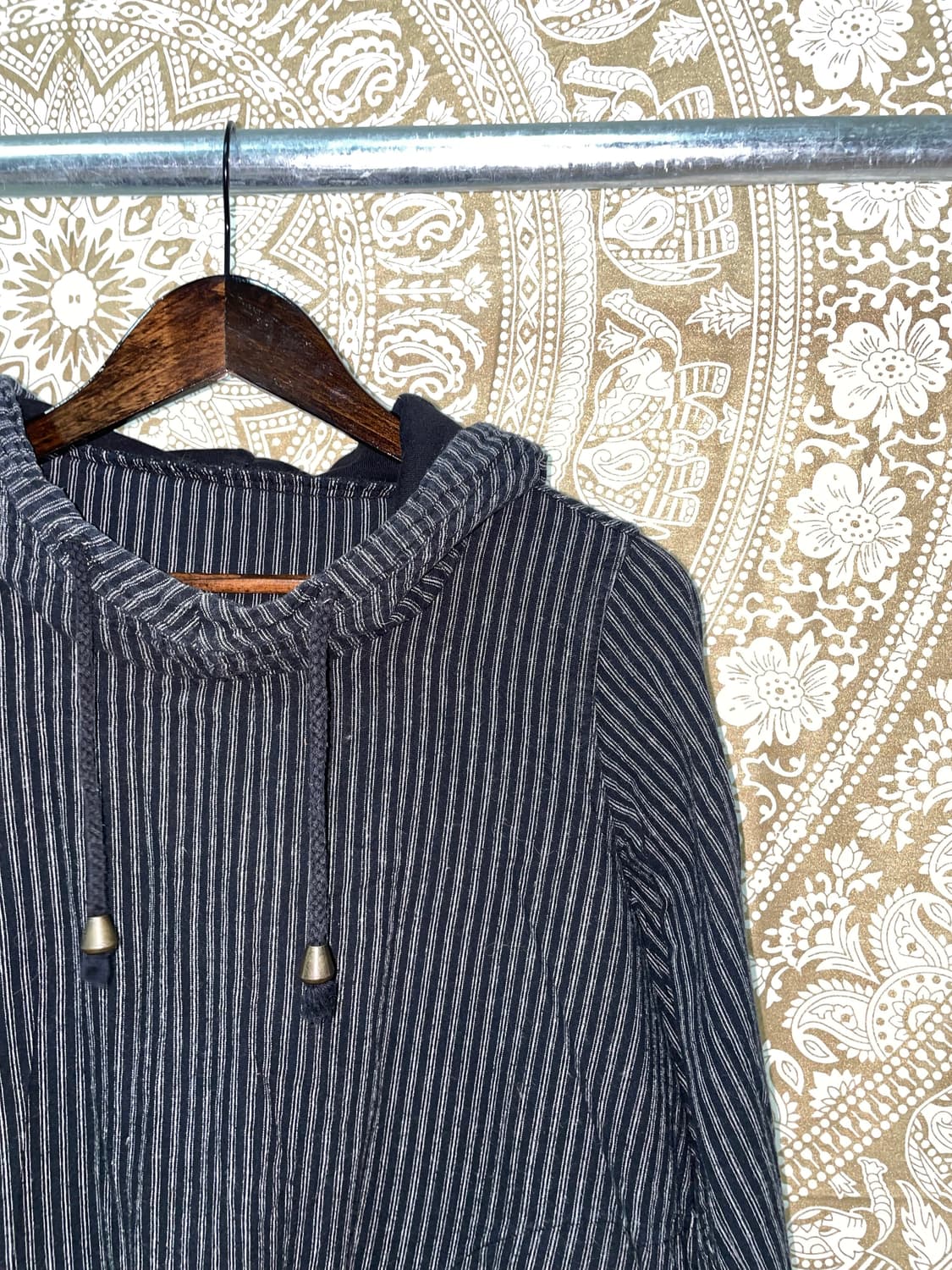 빈티지 여성 스트라이프 후드티  상품이미지4