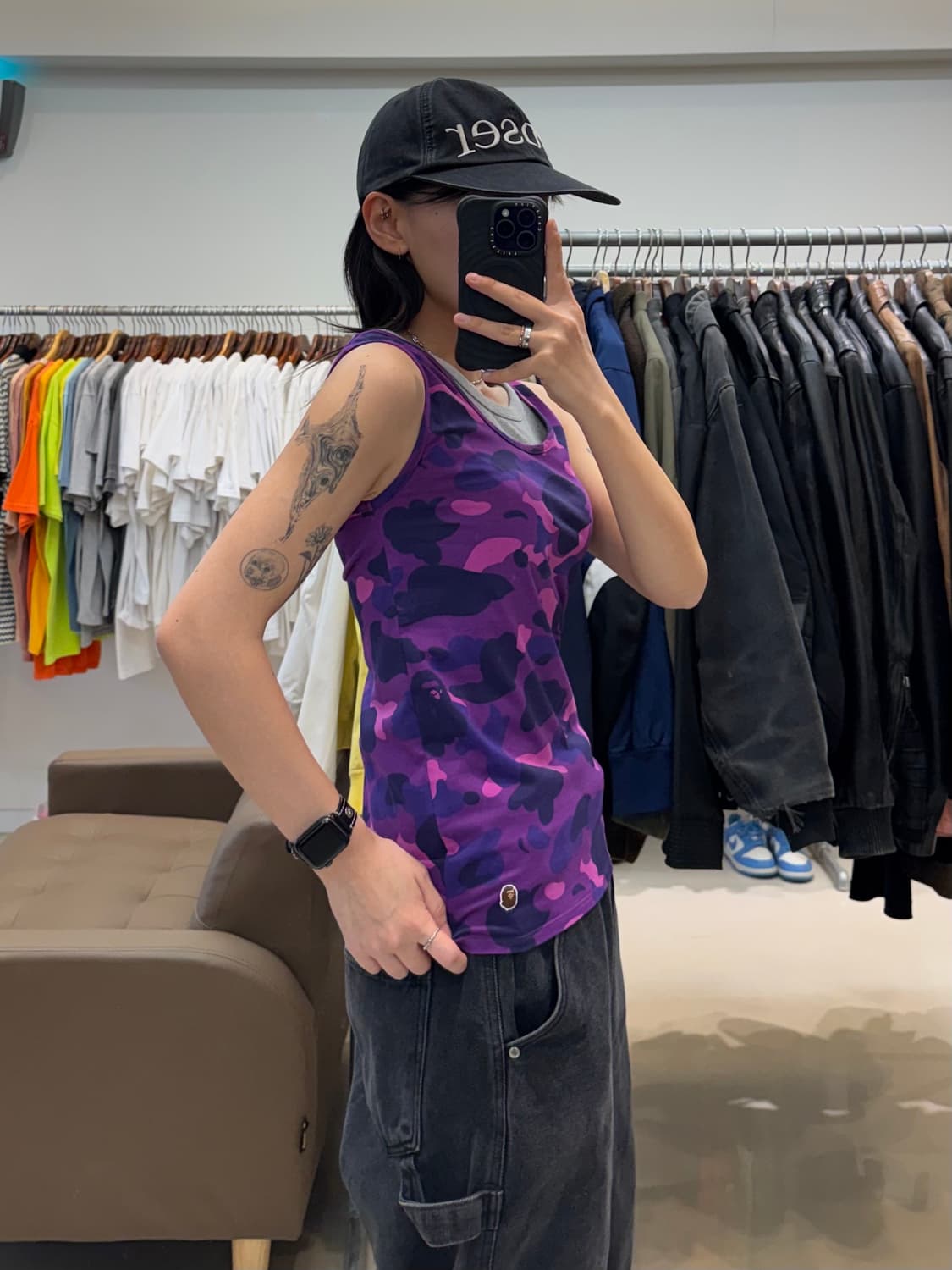 베이프 카모 탱크탑 퍼플 상품이미지7