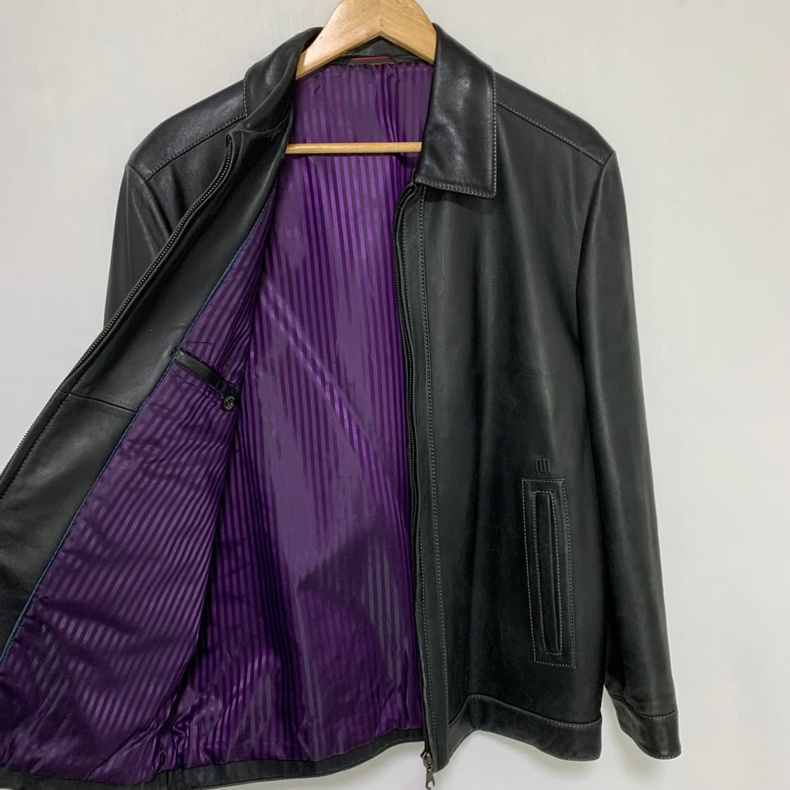 빈티지 양가죽 리얼레더 자켓 남성 집업 100 사이즈 상품이미지6