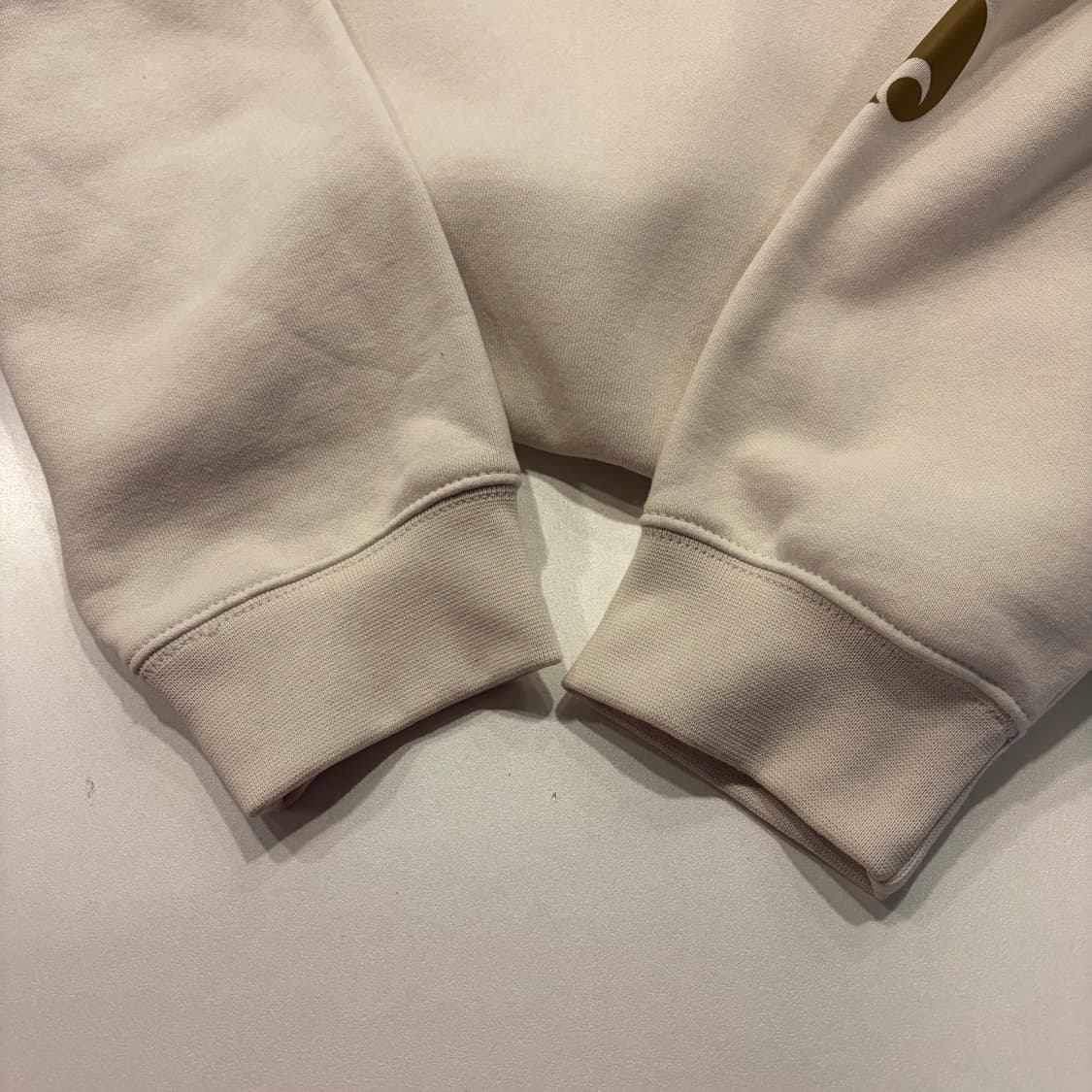 [XL] 칼하트 루즈핏 팔 로고 후드티 아이보리 새상품 C911 상품이미지7