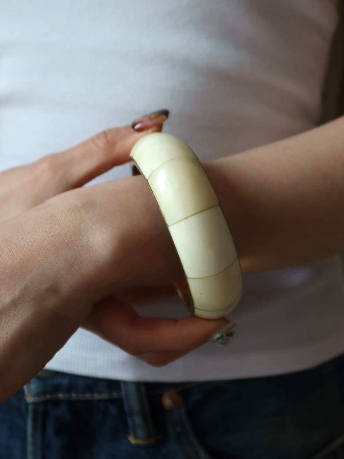 cream ivory bangle 상품이미지2