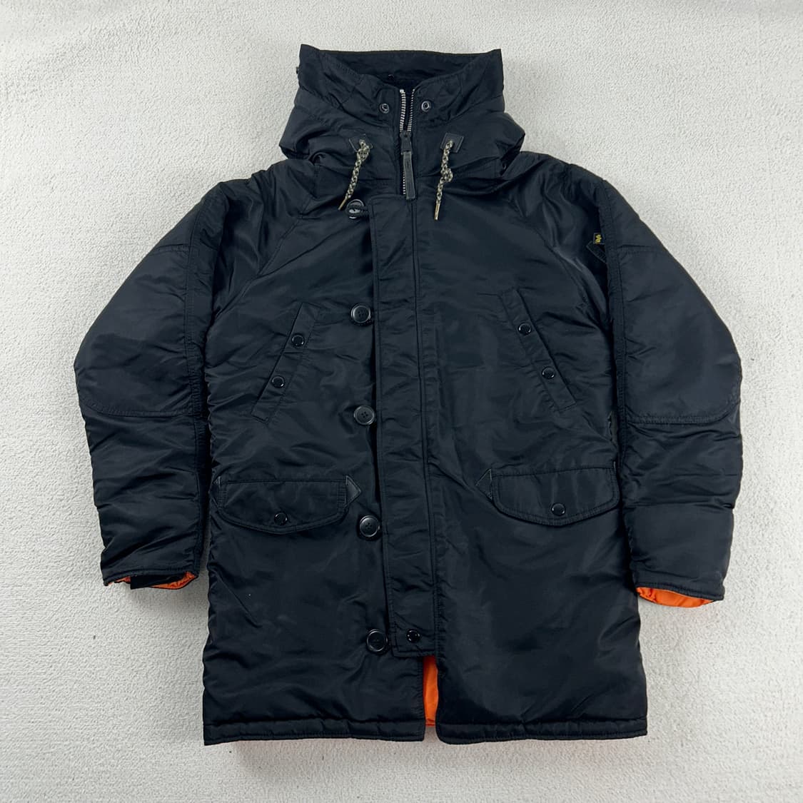 알파인더스트리 n3b 야상 점퍼 블랙 상품이미지3