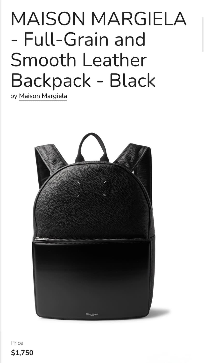메종 마르지엘라 21ss 레더 백팩 가방 상품이미지9