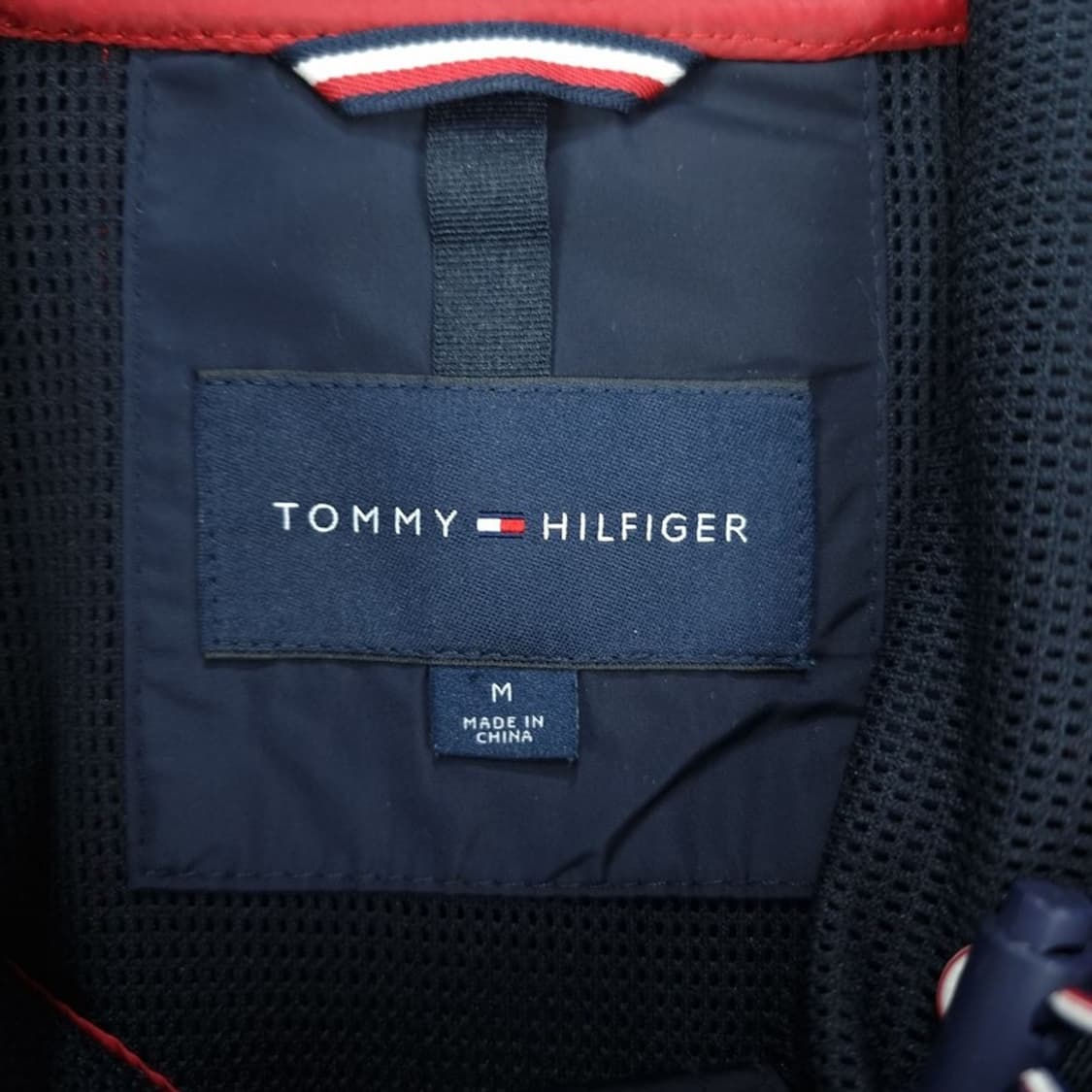 [타미힐피거] 빅로고 후드 바람막이 자켓 네이비 M19437 상품이미지8
