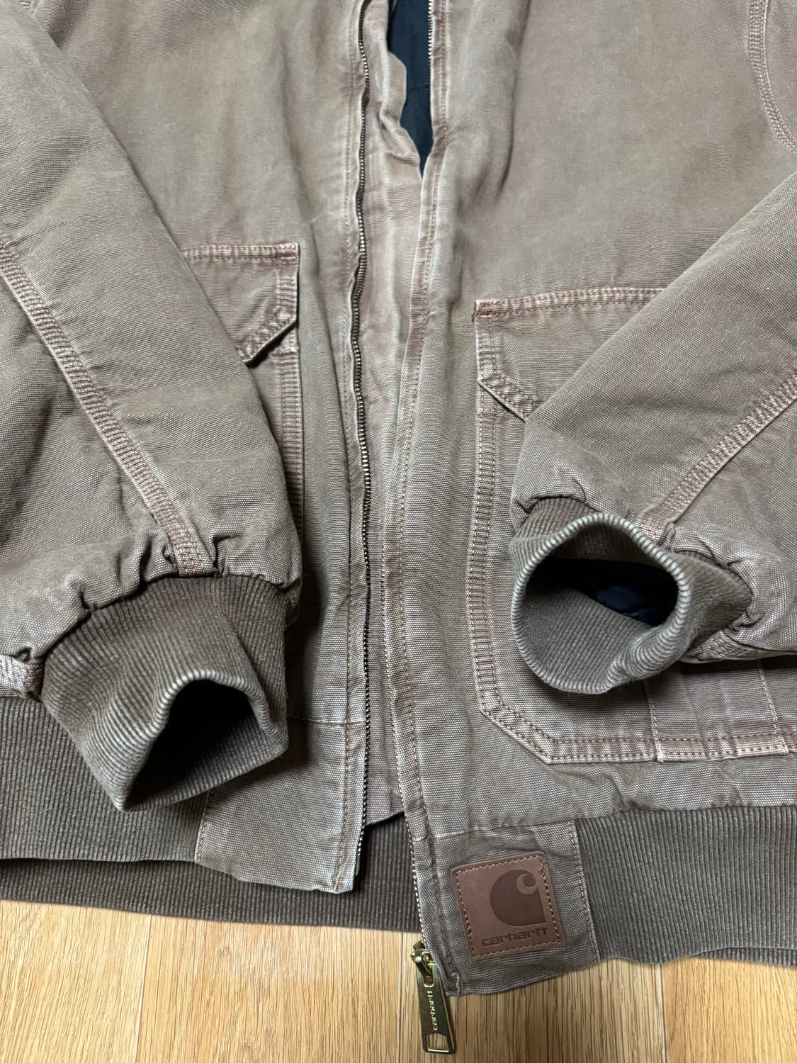 칼하트 WIP 스탠톤 자켓 초콜릿 스톤 다이드 상품이미지3