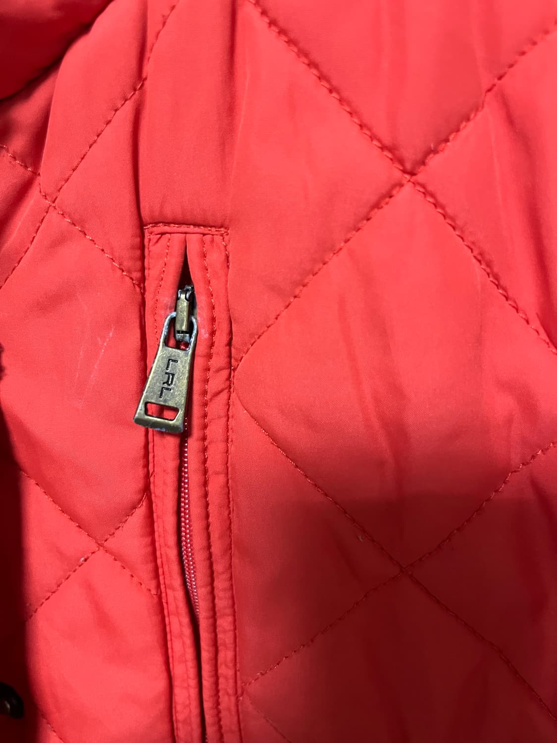 랄프로렌 퀼팅 조끼 레드 상품이미지4