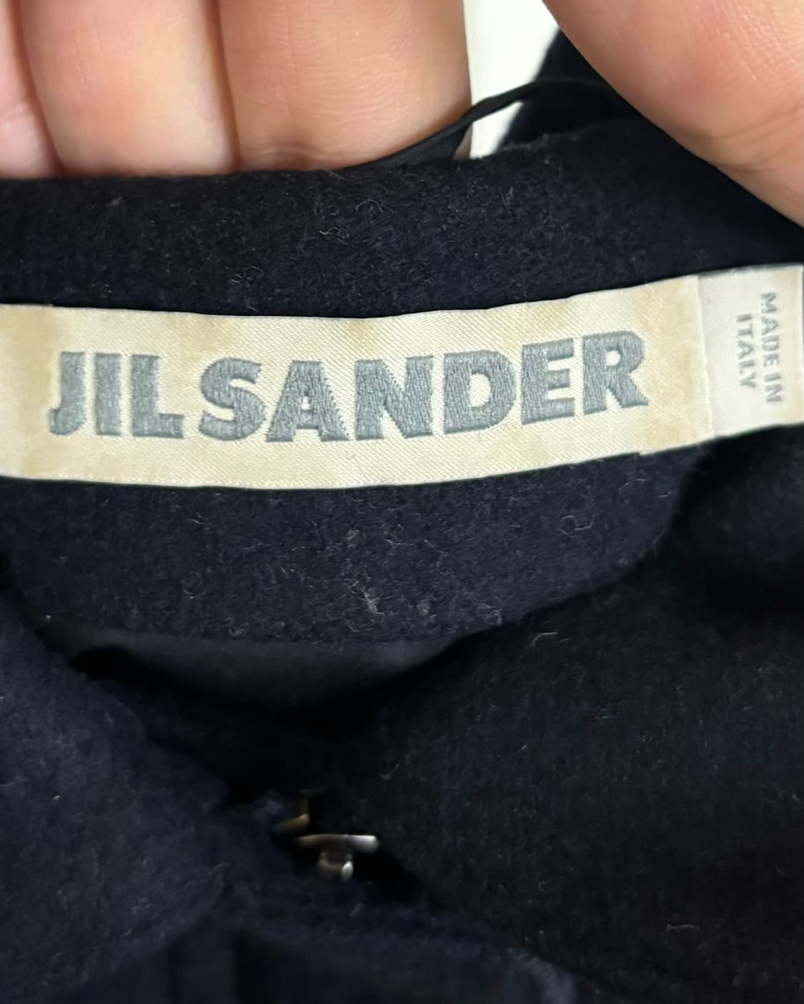 질샌더 네이비 하프 코트 상품이미지7