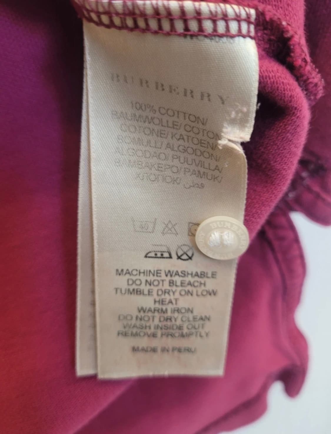 Burberry 버버리 반팔카라티 폴로티 M 상품이미지4