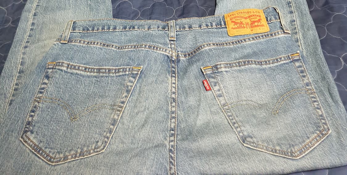 리바이스 502 테이퍼드 스트레치 워싱 데님팬츠 인디고 (32) 상품이미지2