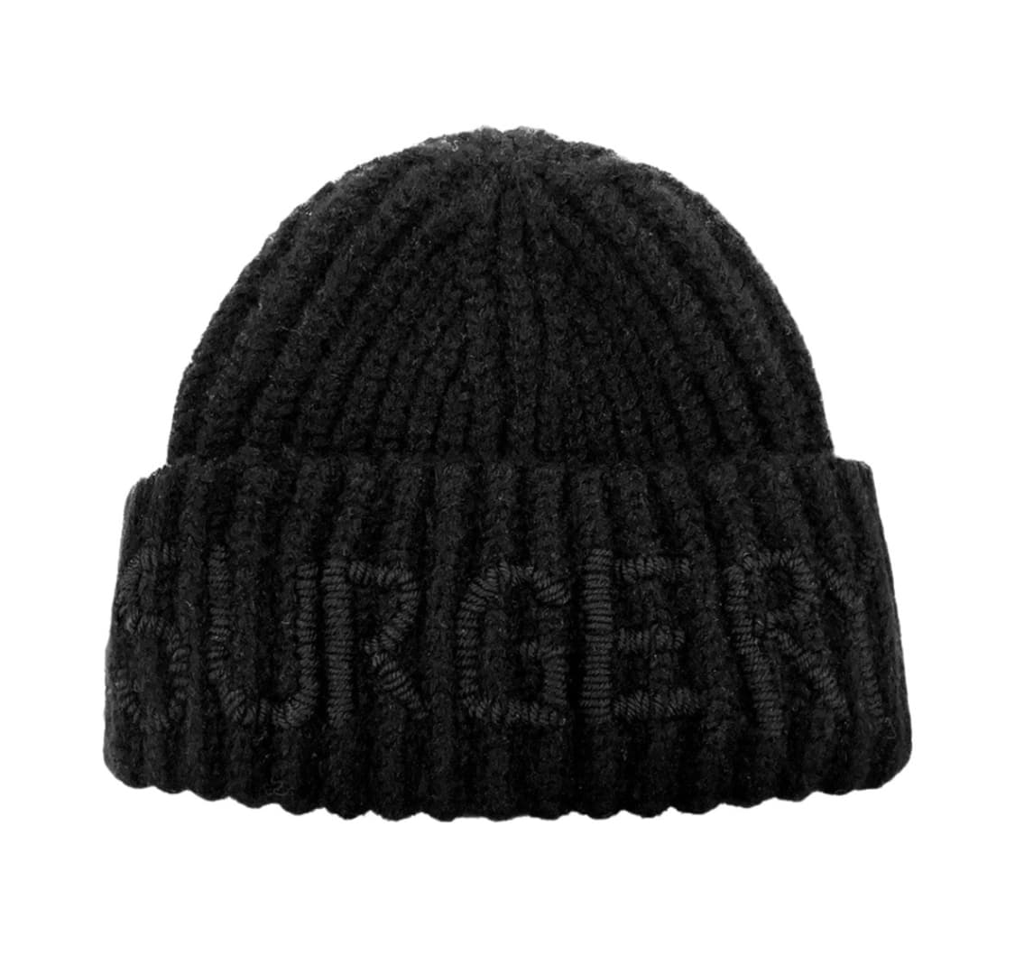 써저리 핸드 스티치 자수 로고 비니 블랙 상품이미지1