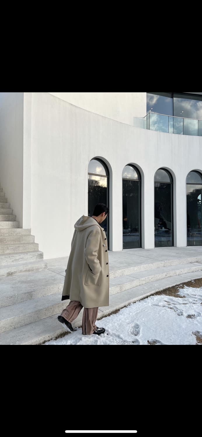 크림 후드코트 상품이미지4