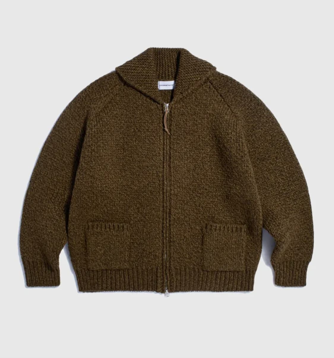 에스피오나지 코위찬 브라운 헤비 가디건 XL 새상품 판매 상품이미지1