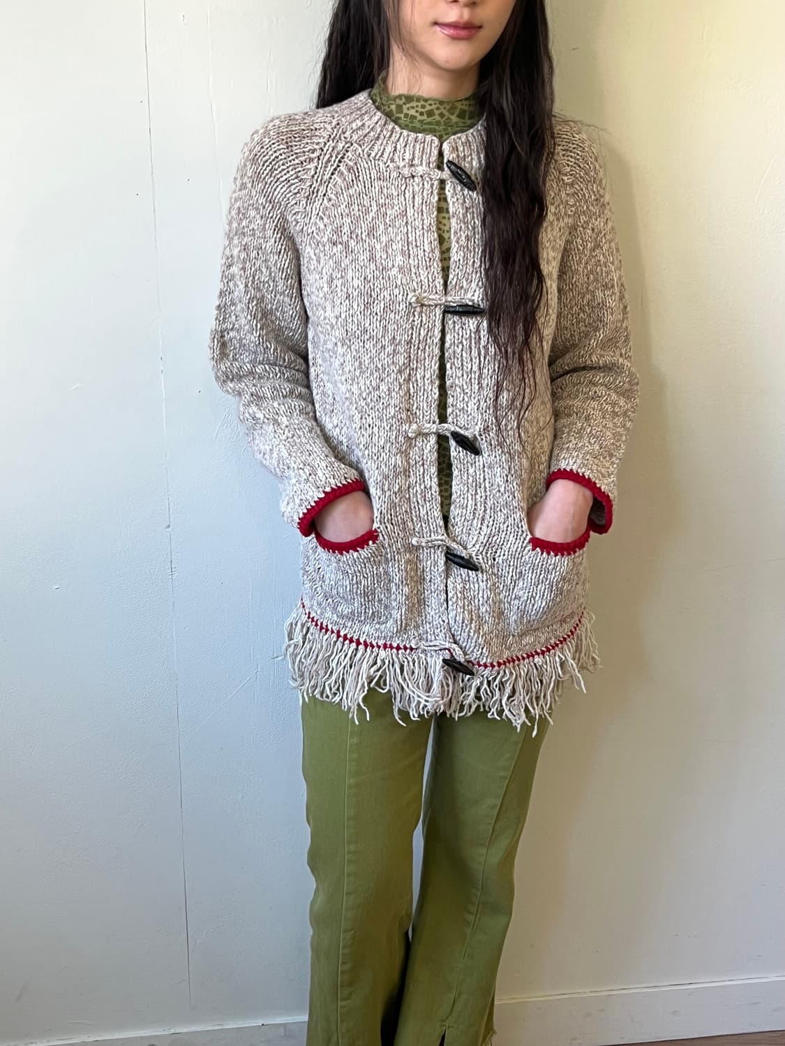 MAJESTIC LEGON 프린지 더블 코트 상품이미지6