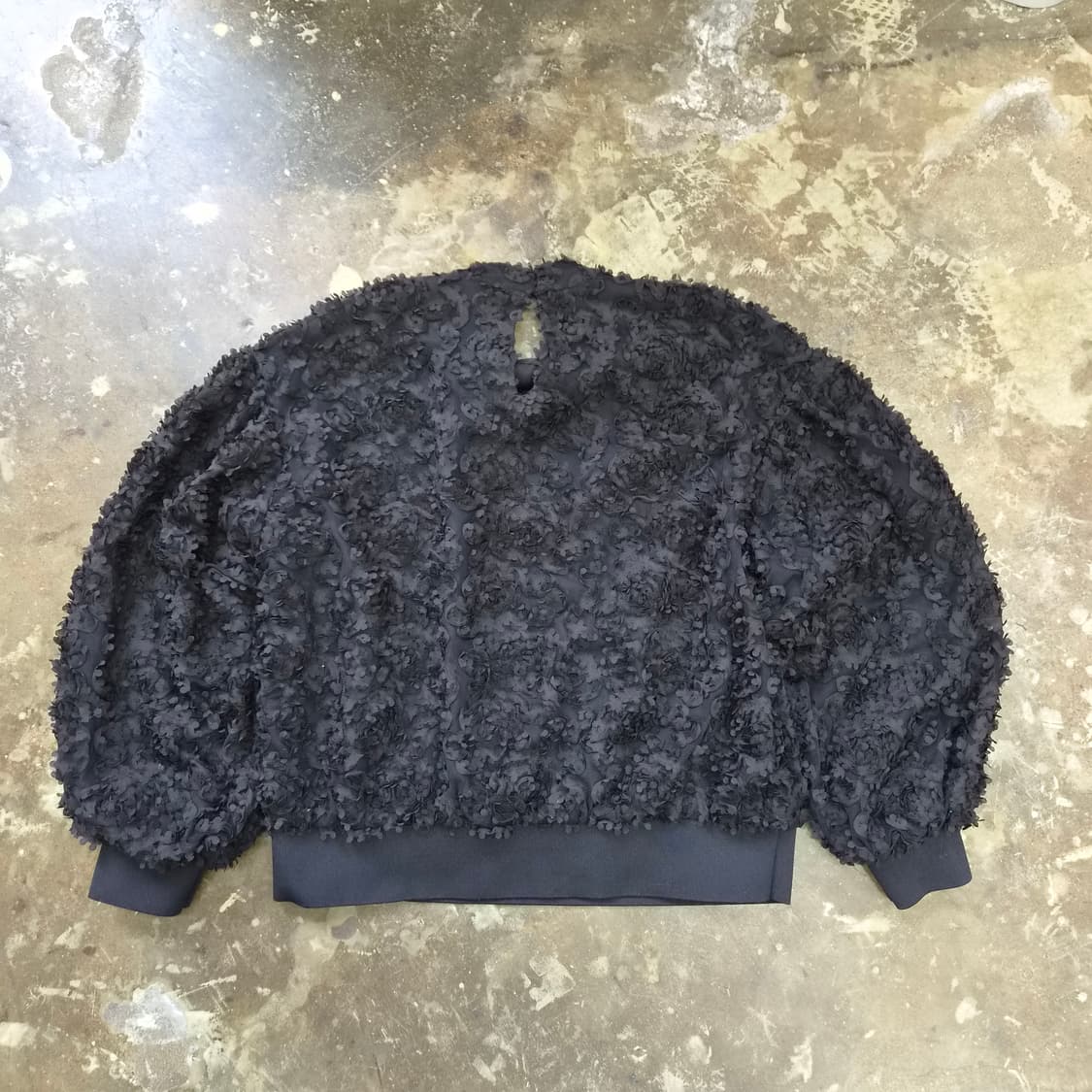 S) ZARA 자라 레이스 블라우스 아플리케 블라우스 상품이미지3