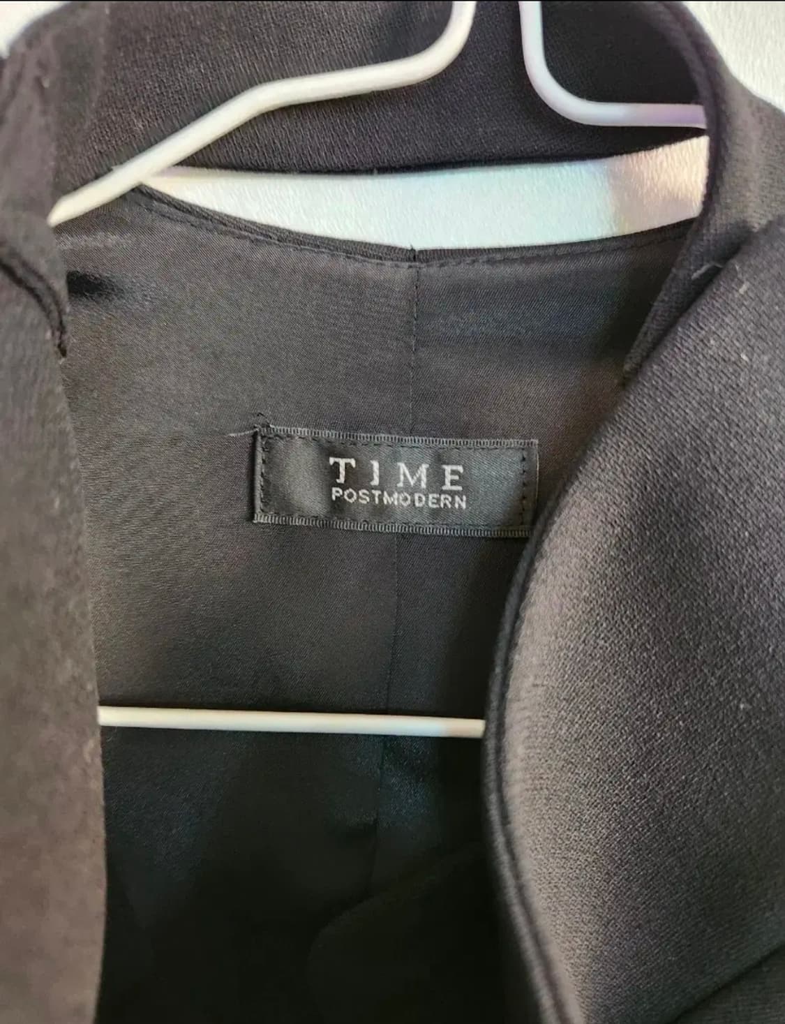 TIME 블랙 언발란스 조끼 베스트/총장60/가슴41/ 상품이미지3