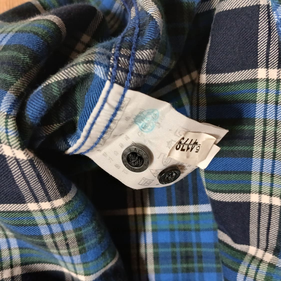 lacoste 라코스테 체크 로고 체크 셔츠 남방 빈티지 상품이미지9