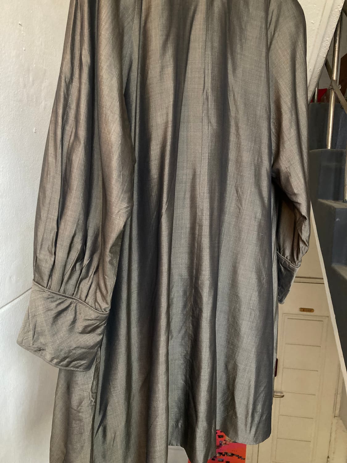 빈티지 실키 브라운 코트 상품이미지7