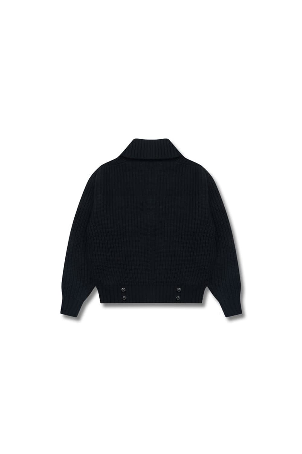 STU 하이넥 집업 스웨터 블랙 L 상품이미지3