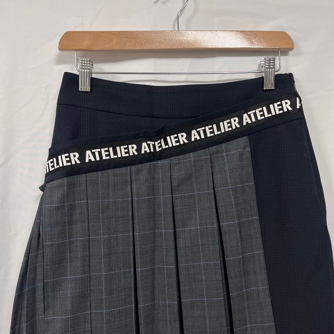 럭키슈에뜨 컬러 믹스 플리츠 스커트 상품이미지4