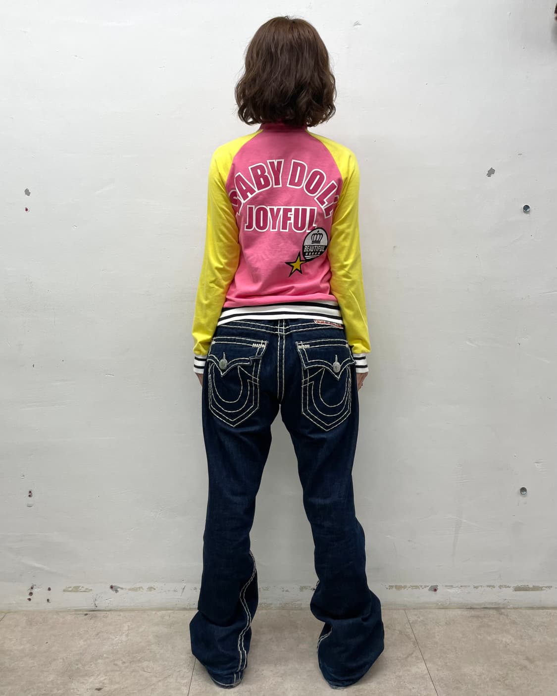 Baby doll retro pink star jacket  상품이미지5