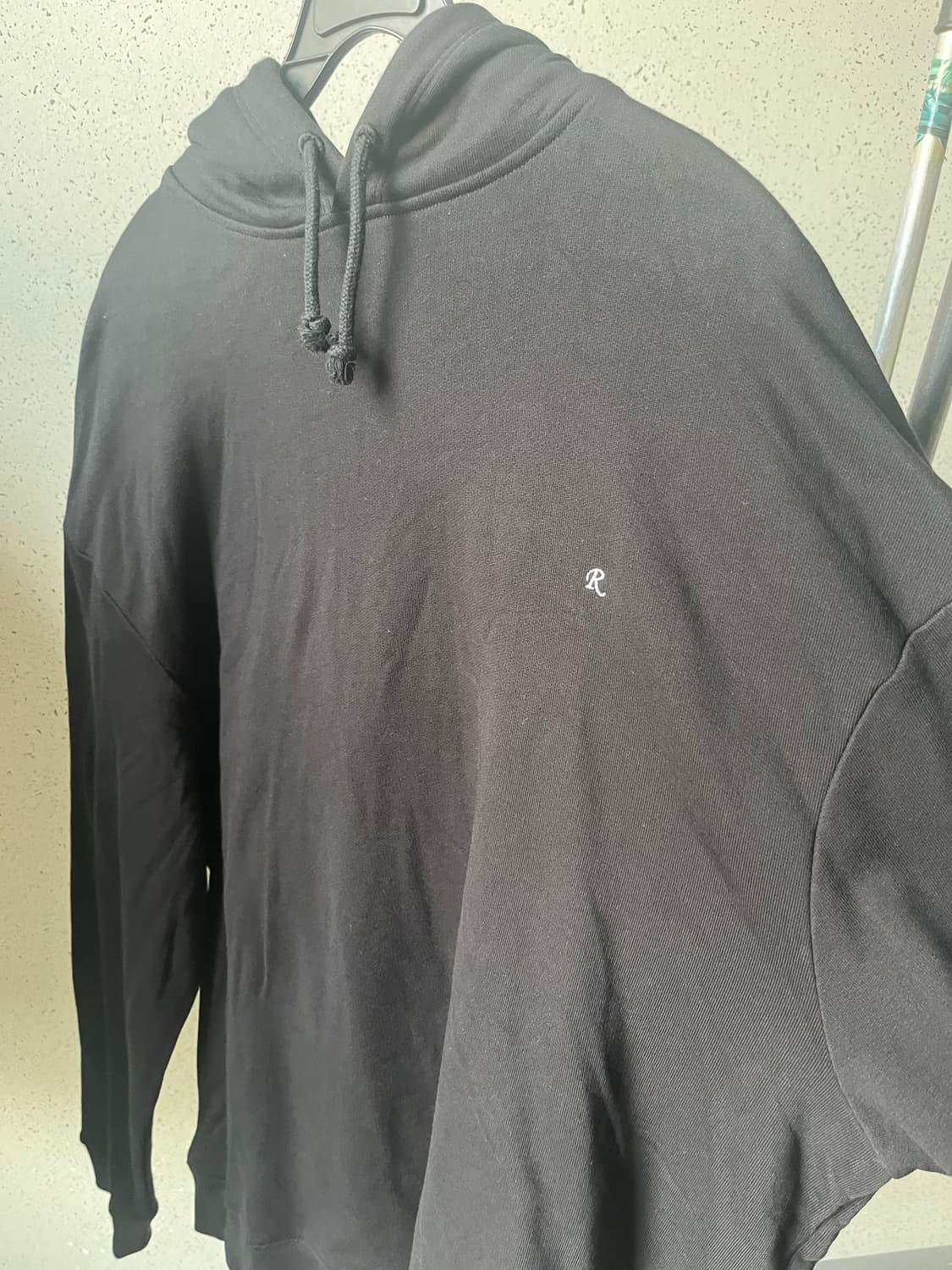 라프시몬스 20fw 자수로고 스카프후드티 상품이미지7